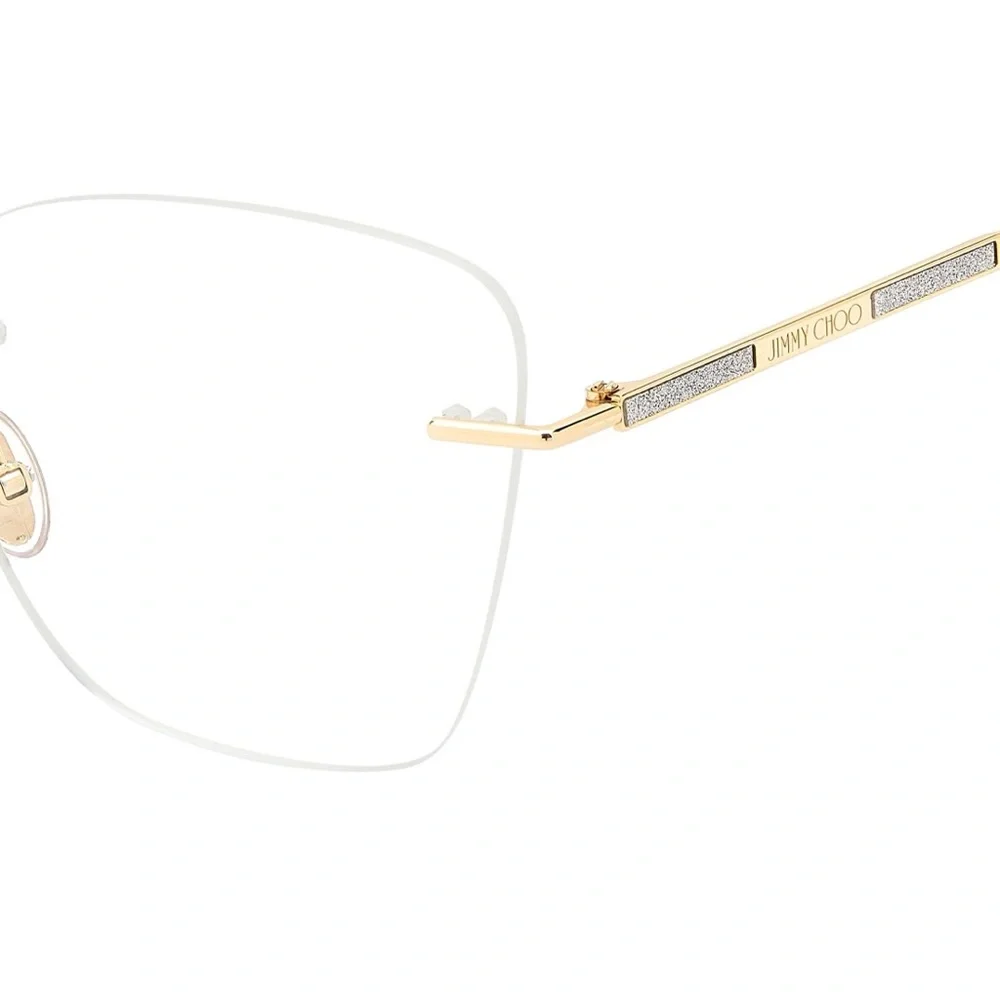 JIMMY CHOO | New Eyeglasses Eyewear Single Bridge Rimless Frames Lux Luxury